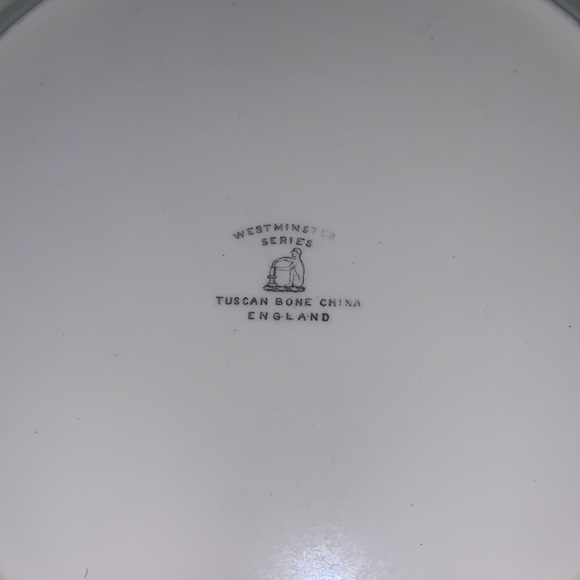 0610 Set of 2 Westminster Series Tuscan Bone China Salad Plates - Picture 7 of 7